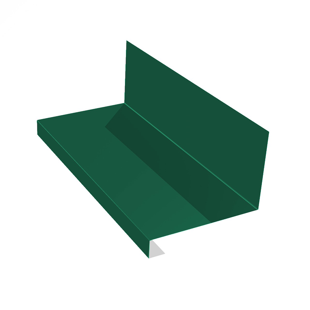 Планка примыкания нижняя к трубе для фальцевых панелей 