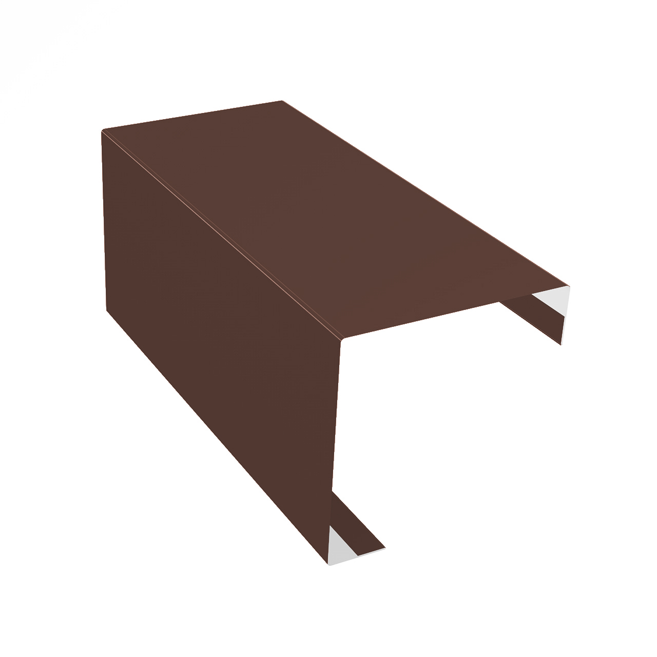 Планка угла внешнего простая для фальцевых панелей 