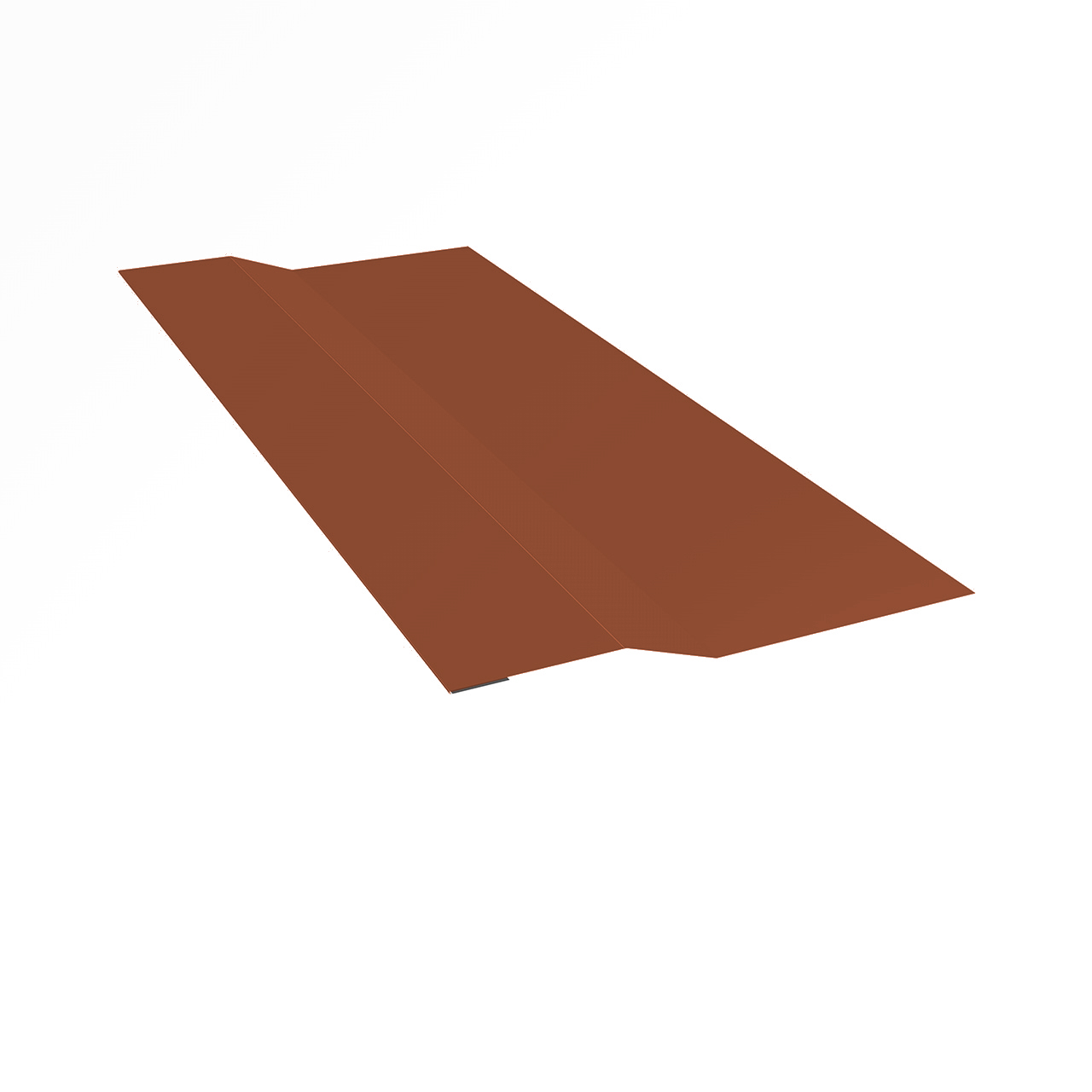 Планка крепежная для фальцевых панелей, 0,50 мм, Полиэстер глянцевый, RAL 8004 (Медно-коричневый)