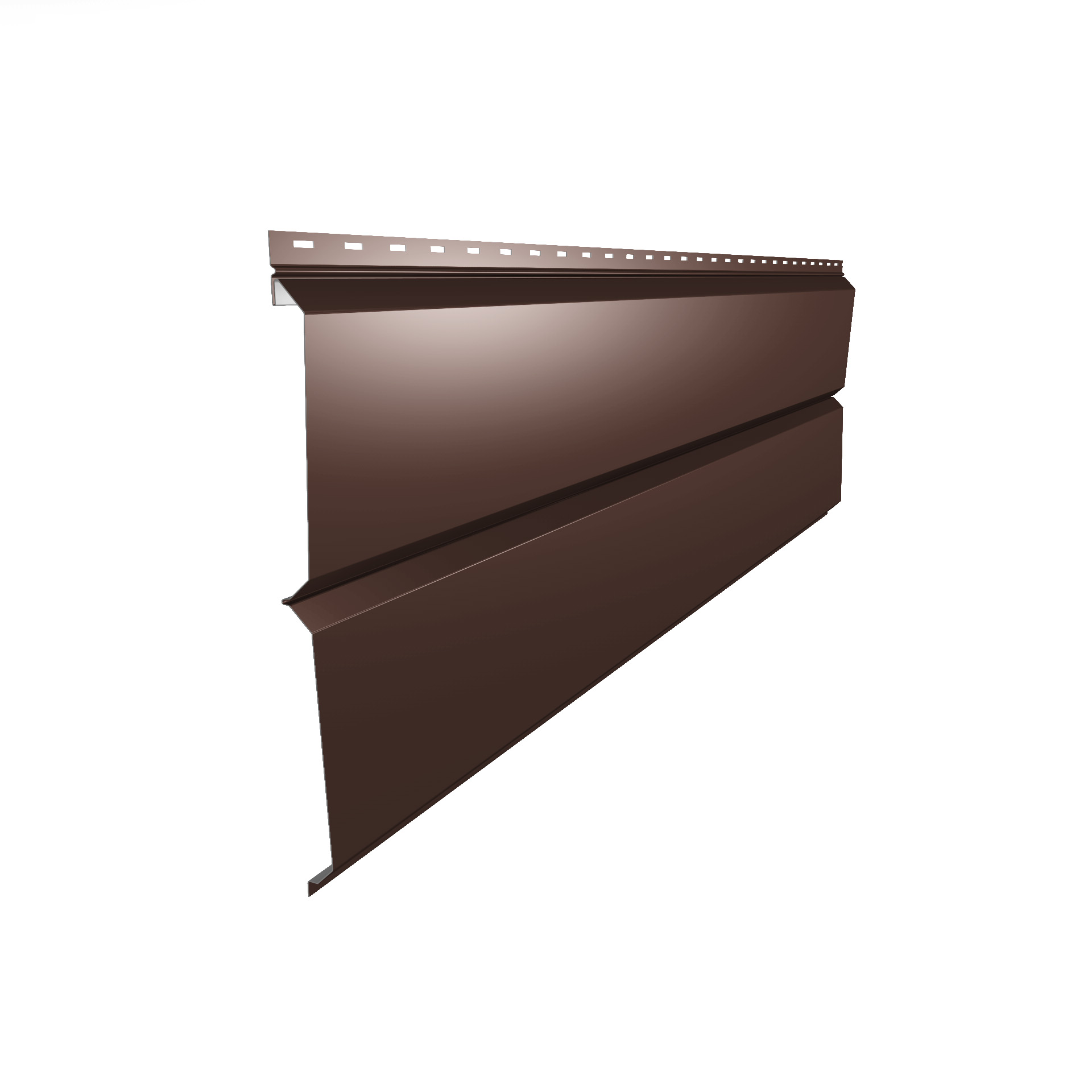 Металлосайдинг Скайпрофиль Брус 240, Полиэстер матовый, 0,45 мм, RAL8017 (шоколадно-коричневый)