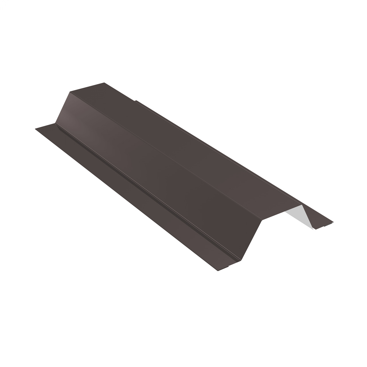 Планка опорная для фальцевых панелей, 0,50 мм, Матовый Премиум, RAL8019 (серо-коричневый)