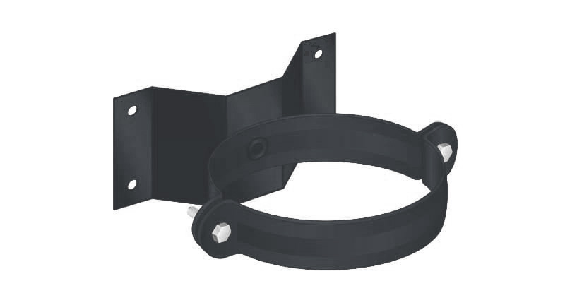 Держатель трубы (на дерево), RAL7024 (серый графит), Полиэстер матовый