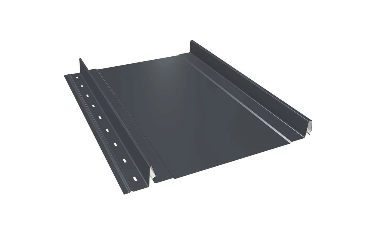 Фальцевая панель МастерФальц 260 045 мм Полиэстер глянцевый RAL7024 серый графит