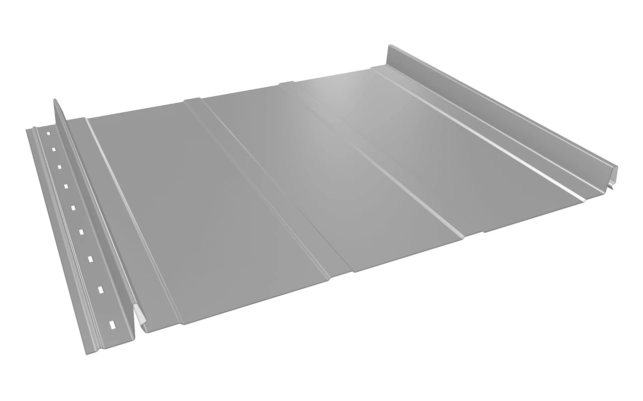 Фальцевая панель МастерФальц Линия 470 045 мм Полиэстер глянцевый RAL7004 серый сигнальный