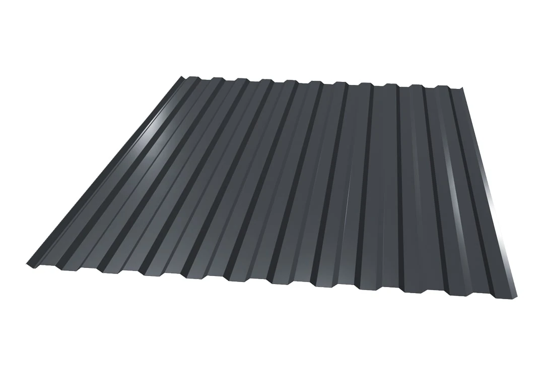 Профнастил ТРп 12 040 мм Полиэстер матовый Двусторонее RAL7024 серый графит