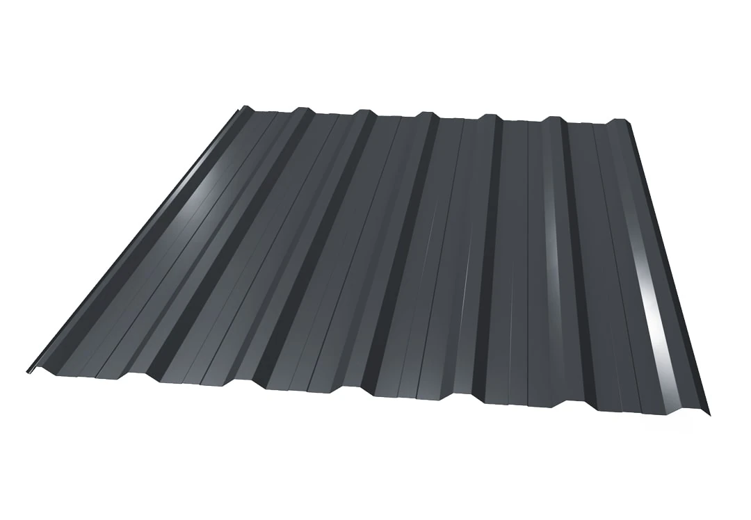 Профнастил ТРп 18 040 мм Полиэстер глянцевый RAL7024 серый графит Двусторонее