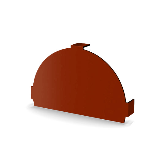 Заглушка конька круглого простая 