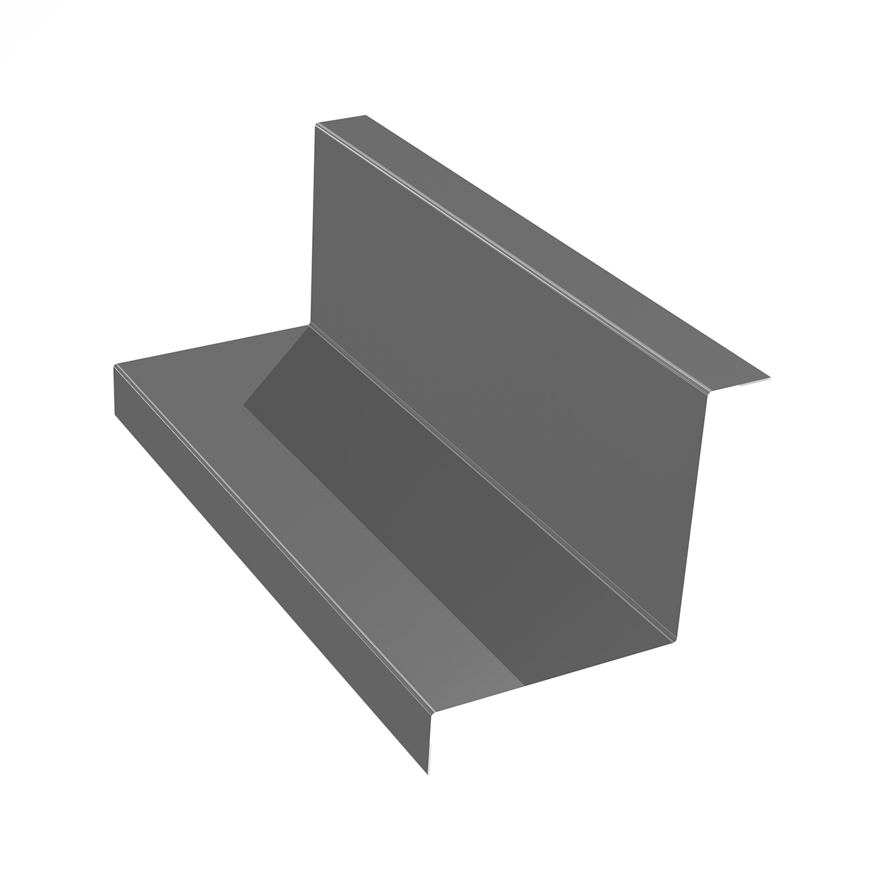 Планка угла внутреннего простая для фальцевых панелей