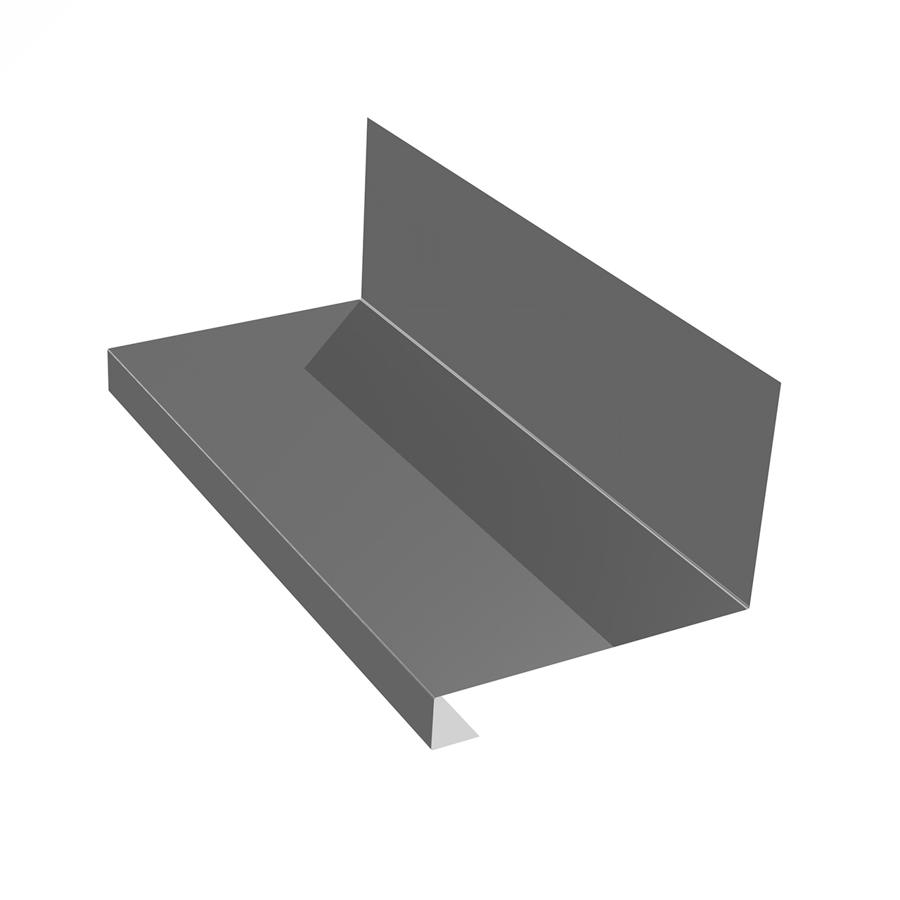 Планка примыкания нижняя к трубе для фальцевых панелей