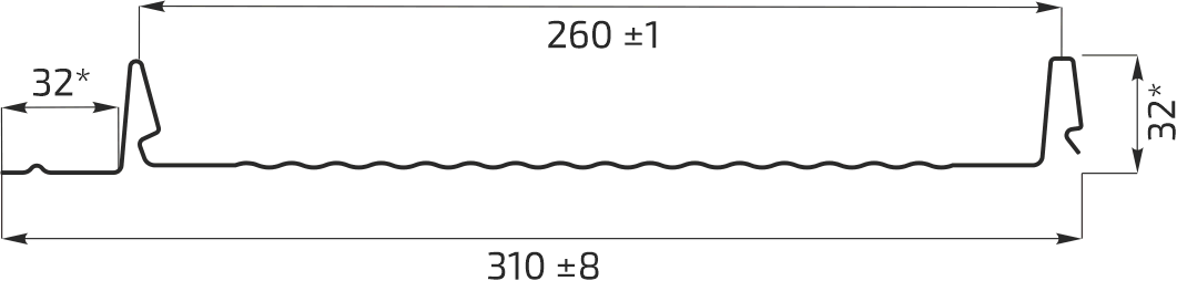 Чертеж МастерФальц Гофр 260